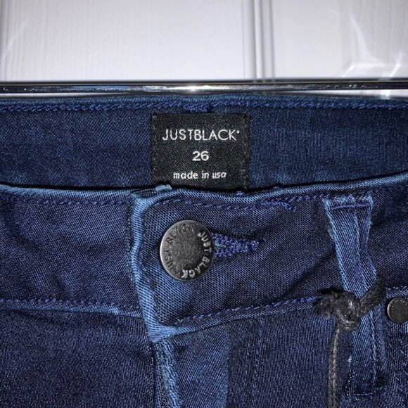 JustBlack Denim - High Rise Skinny Jean - Dark Denim - Size 26 - Picture 1 of 6